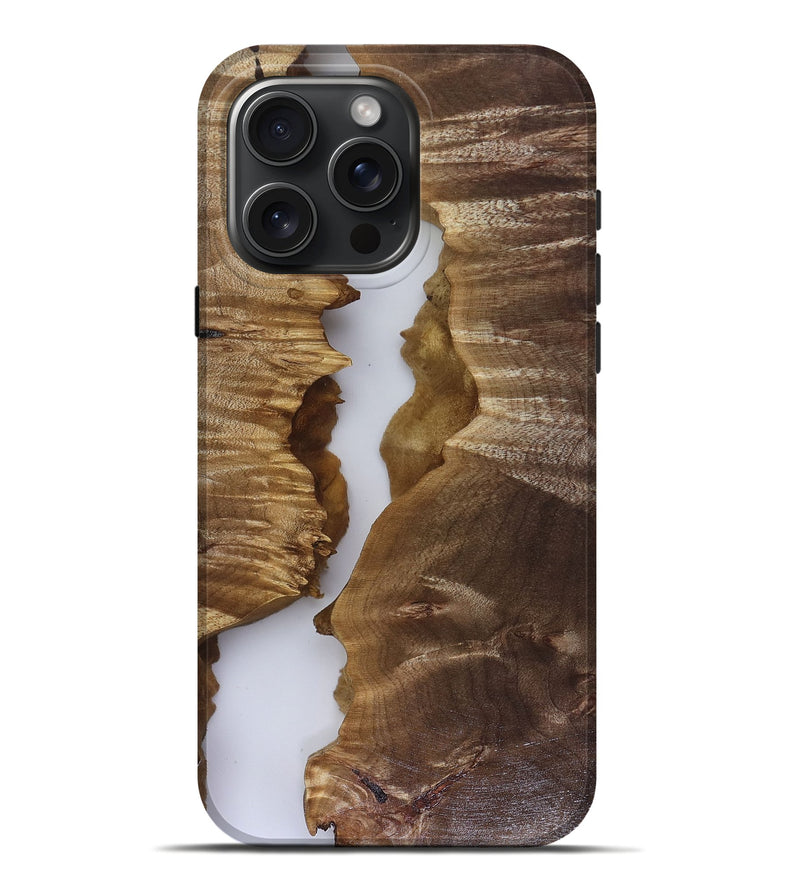 iPhone 16 Pro Max Wood Live Edge Phone Case - Julian (Clear, 817935)