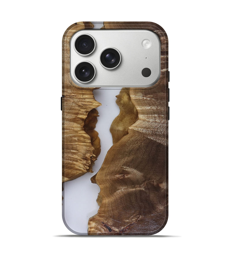 iPhone 17 Pro Wood Live Edge Phone Case - Julian (Clear, 817935)