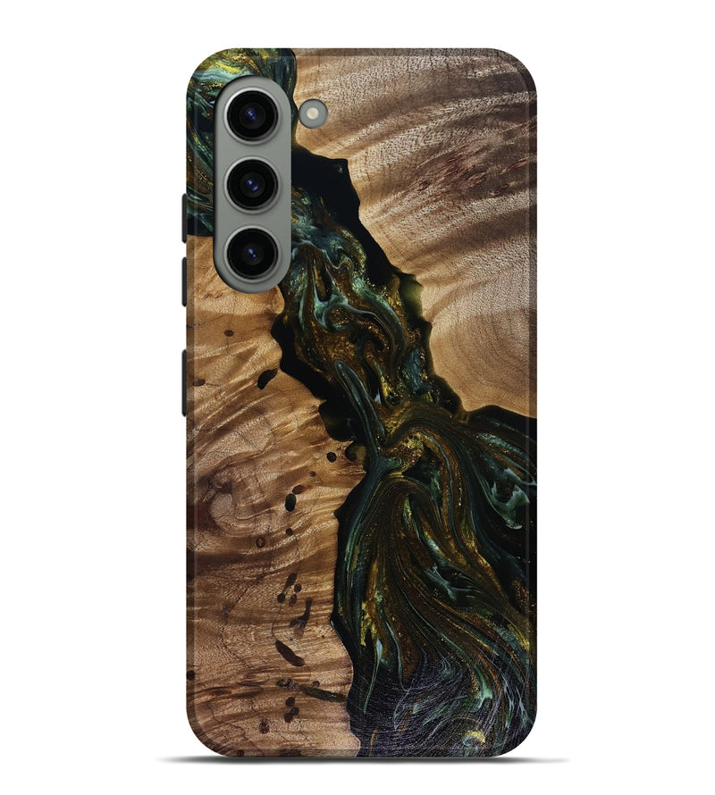 Galaxy S23 Plus Wood Live Edge Phone Case - Aries (Green, 817936)