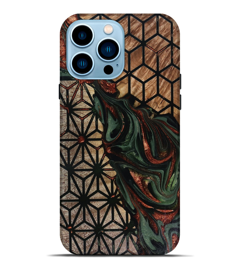 iPhone 14 Pro Max Wood Live Edge Phone Case - Robb (Pattern, 817939)