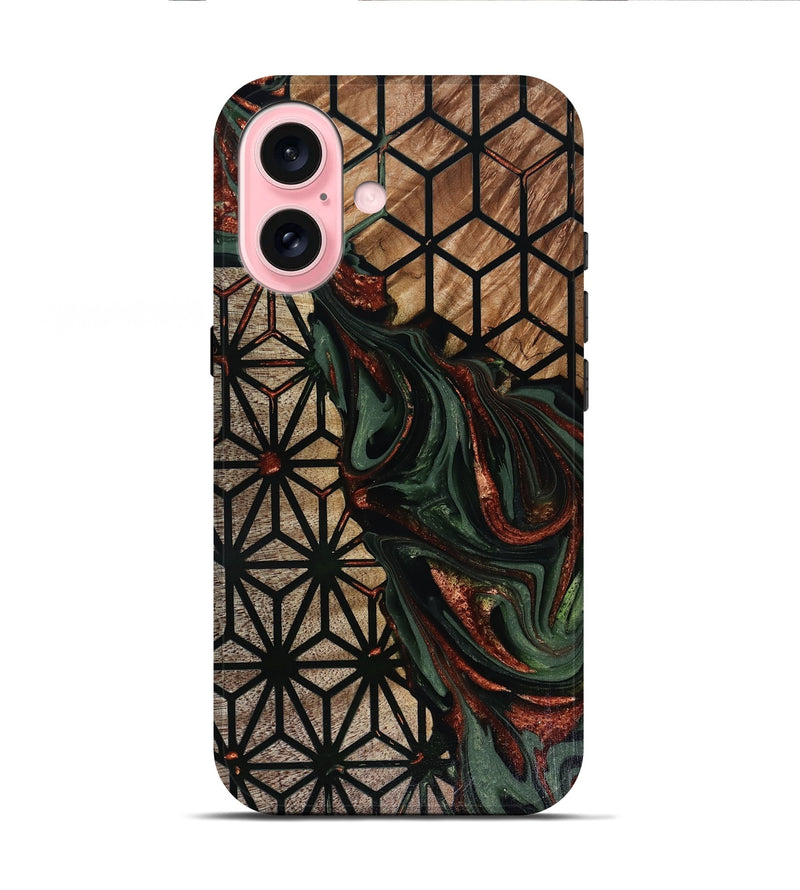 iPhone 16 Wood Live Edge Phone Case - Robb (Pattern, 817939)
