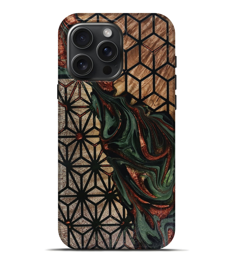 iPhone 16 Pro Max Wood Live Edge Phone Case - Robb (Pattern, 817939)
