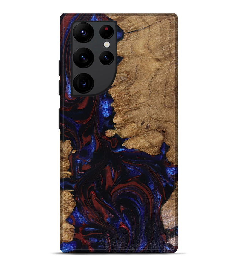 Galaxy S22 Ultra Wood Live Edge Phone Case - Peyton (Red, 817940)