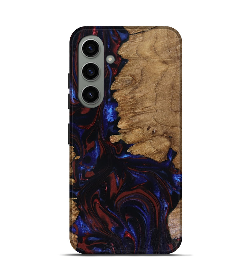 Galaxy S24 Wood Live Edge Phone Case - Peyton (Red, 817940)