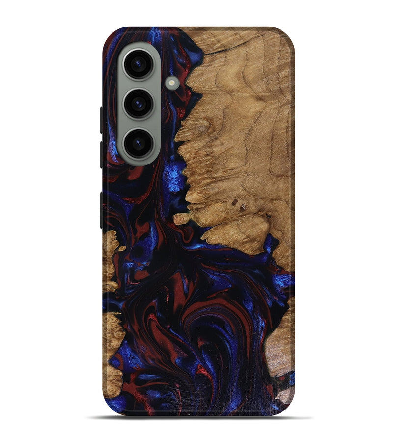Galaxy S24 Plus Wood Live Edge Phone Case - Peyton (Red, 817940)