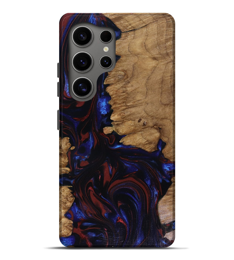 Galaxy S25 Ultra Wood Live Edge Phone Case - Peyton (Red, 817940)