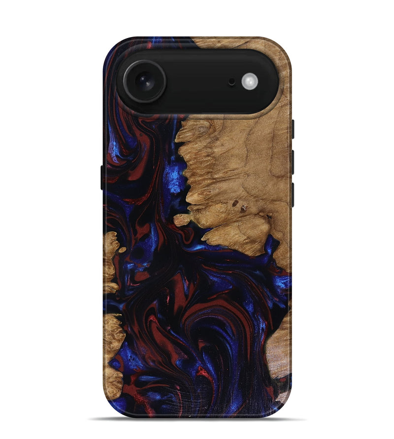 iPhone 17 Air Wood Live Edge Phone Case - Peyton (Red, 817940)
