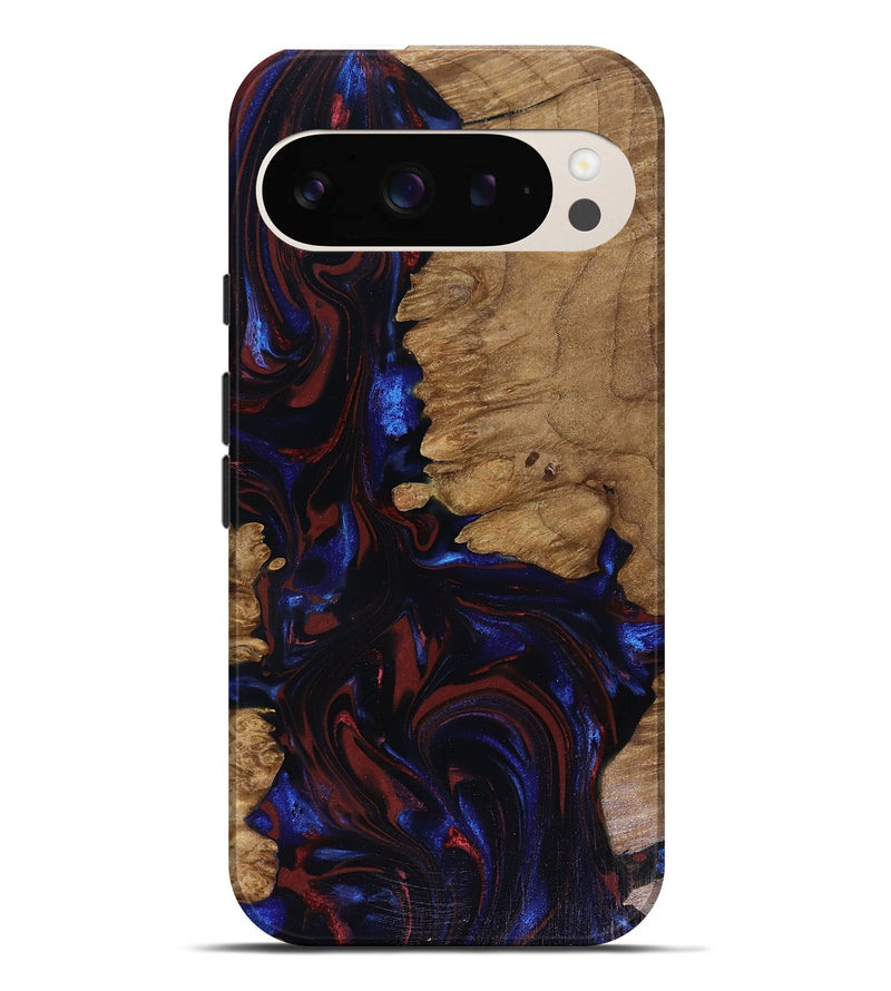 Pixel 9 Pro XL Wood Live Edge Phone Case - Peyton (Red, 817940)