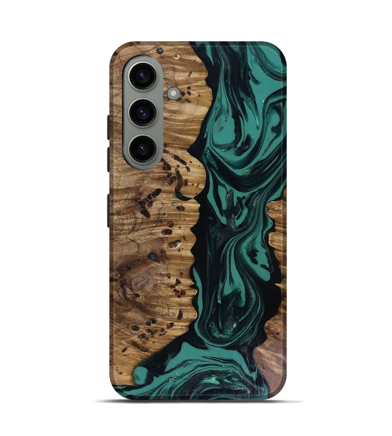 Galaxy S24 Wood Live Edge Phone Case - Janie (Green, 817941)