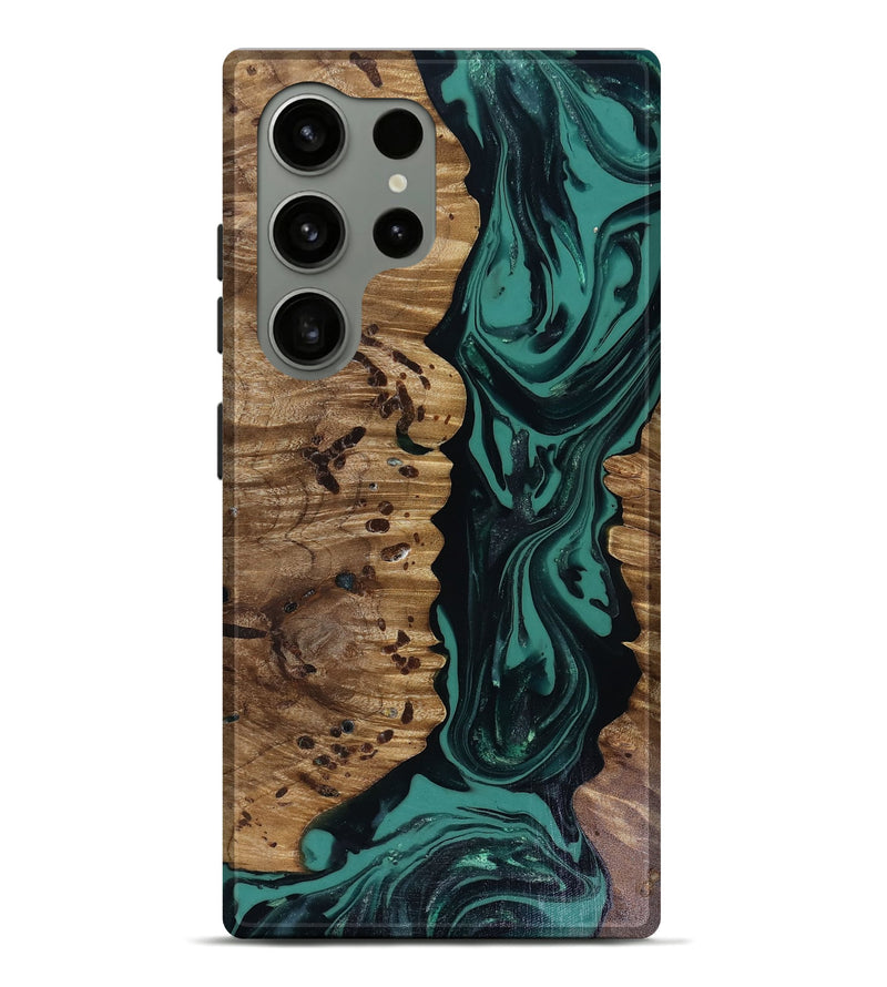 Galaxy S24 Ultra Wood Live Edge Phone Case - Janie (Green, 817941)