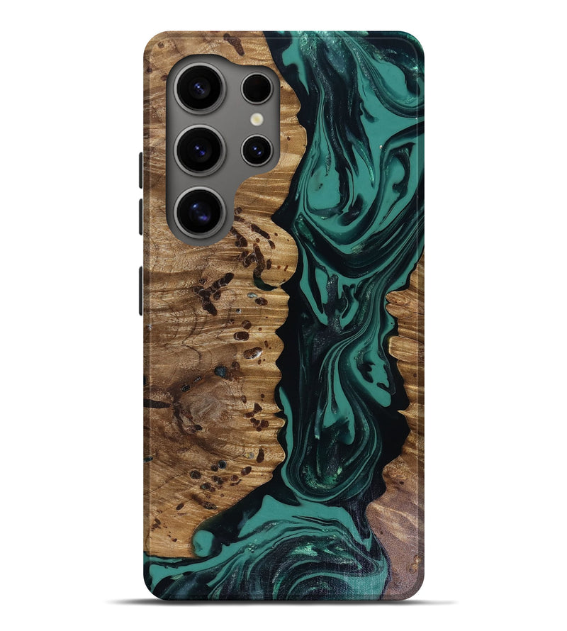 Galaxy S25 Ultra Wood Live Edge Phone Case - Janie (Green, 817941)