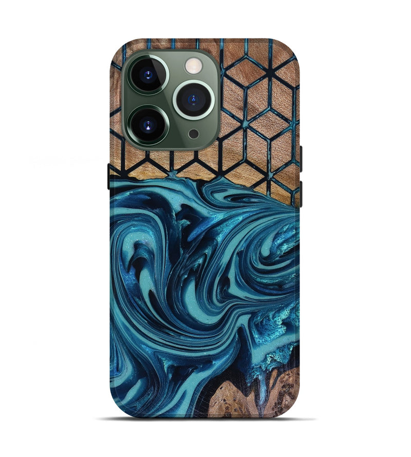 iPhone 13 Pro Wood Live Edge Phone Case - Matheo (Pattern, 817942)