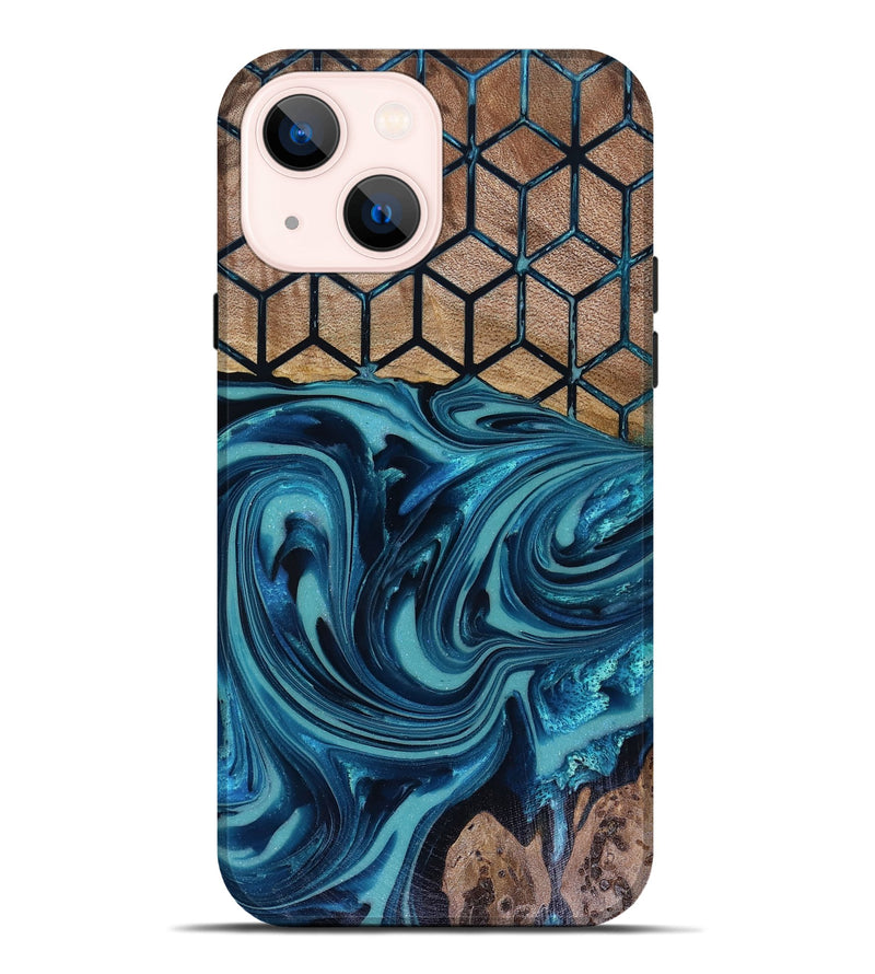 iPhone 14 Plus Wood Live Edge Phone Case - Matheo (Pattern, 817942)