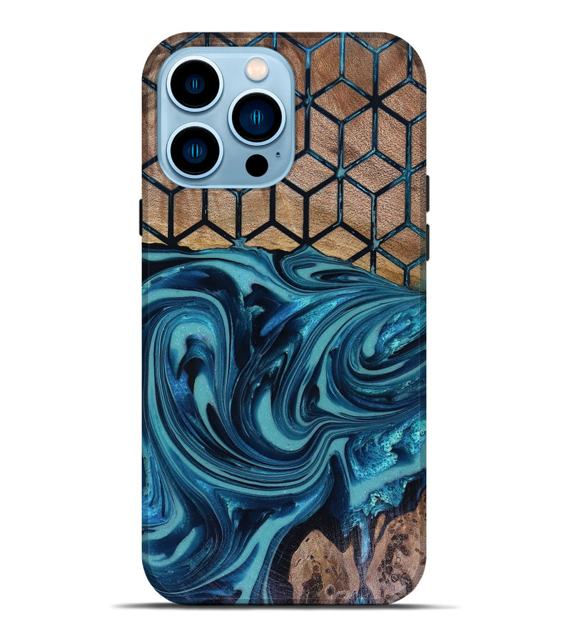 iPhone 14 Pro Max Wood Live Edge Phone Case - Matheo (Pattern, 817942)