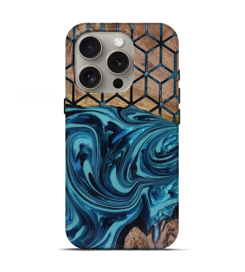 iPhone 16 Pro Wood Live Edge Phone Case - Matheo (Pattern, 817942)