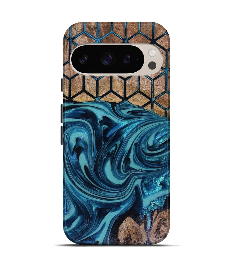 Pixel 9 Pro Wood Live Edge Phone Case - Matheo (Pattern, 817942)