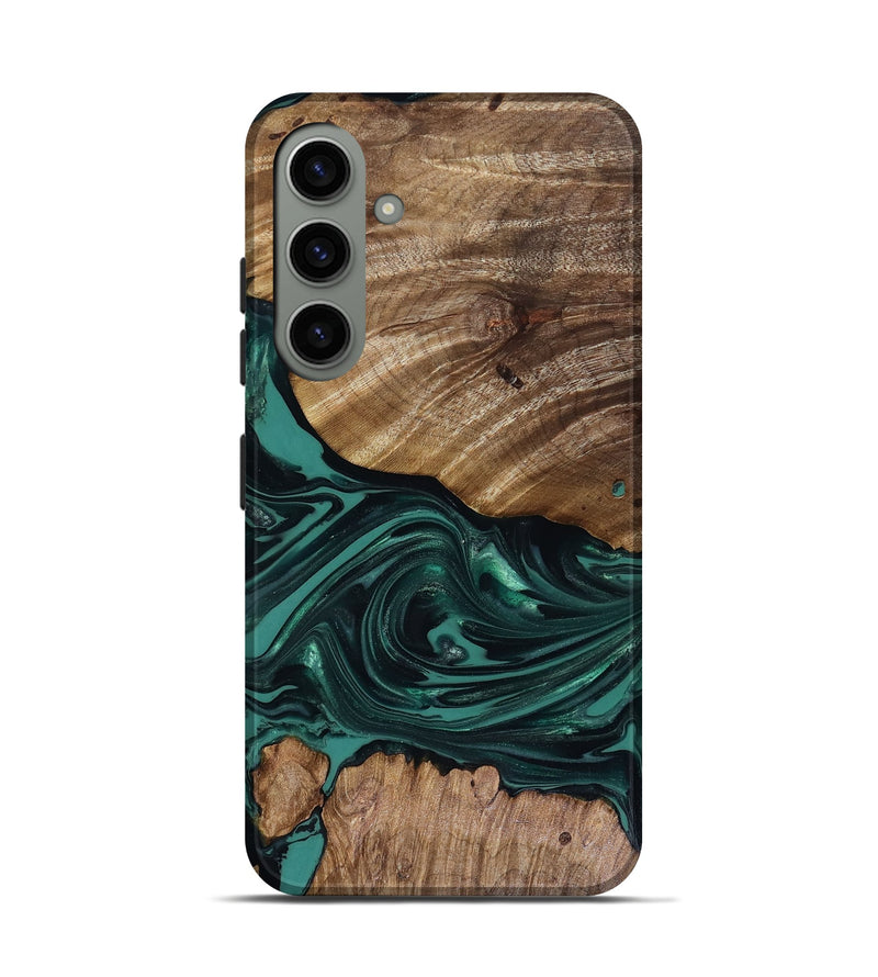 Galaxy S24 Wood Live Edge Phone Case - Jena (Green, 817944)