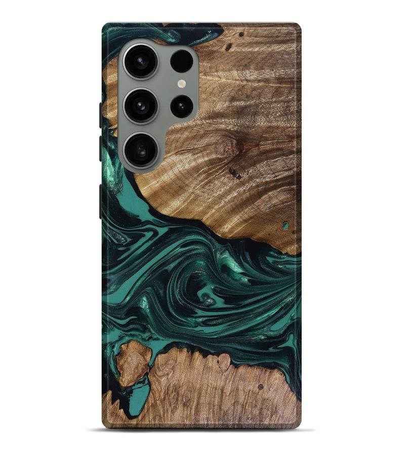 Galaxy S24 Ultra Wood Live Edge Phone Case - Jena (Green, 817944)