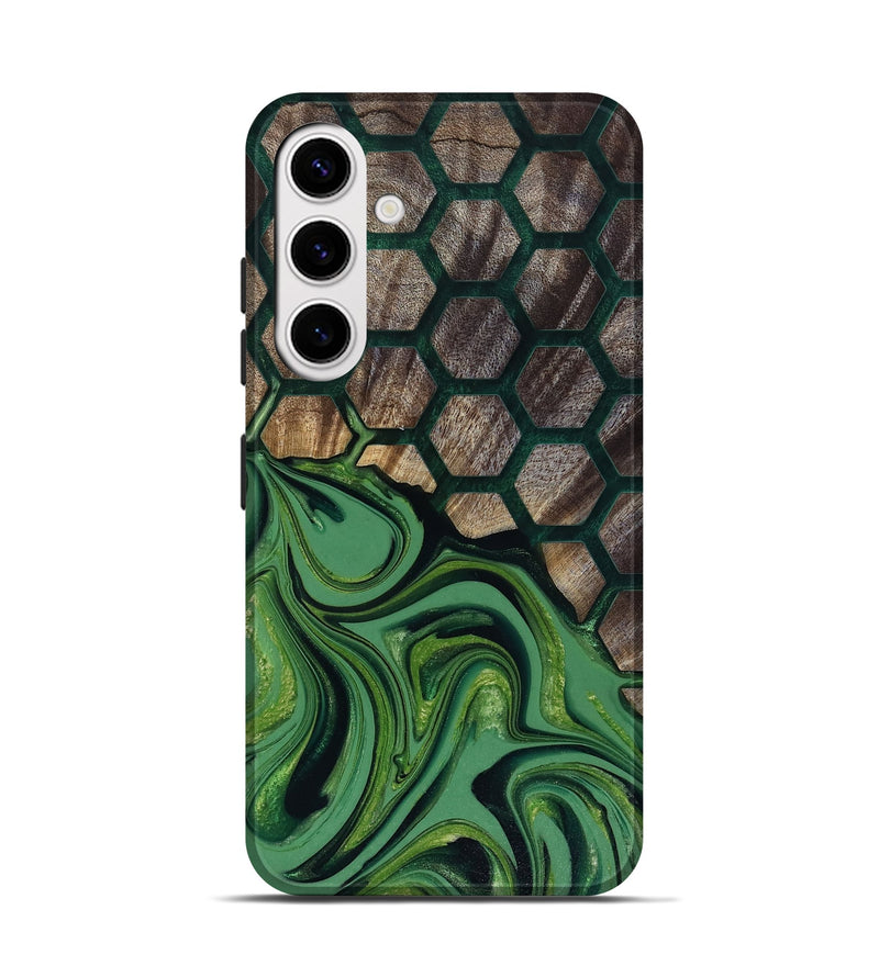 Galaxy S25 Wood Live Edge Phone Case - Malvina (Pattern, 817945)