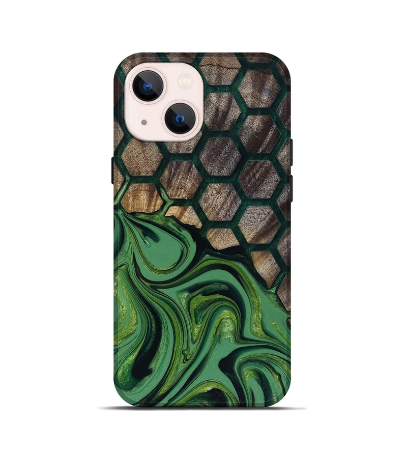 iPhone 13 mini Wood Live Edge Phone Case - Malvina (Pattern, 817945)