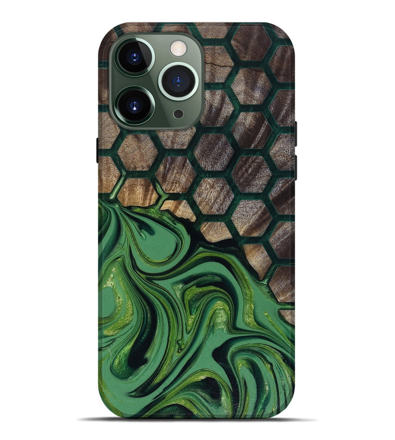 iPhone 13 Pro Max Wood Live Edge Phone Case - Malvina (Pattern, 817945)