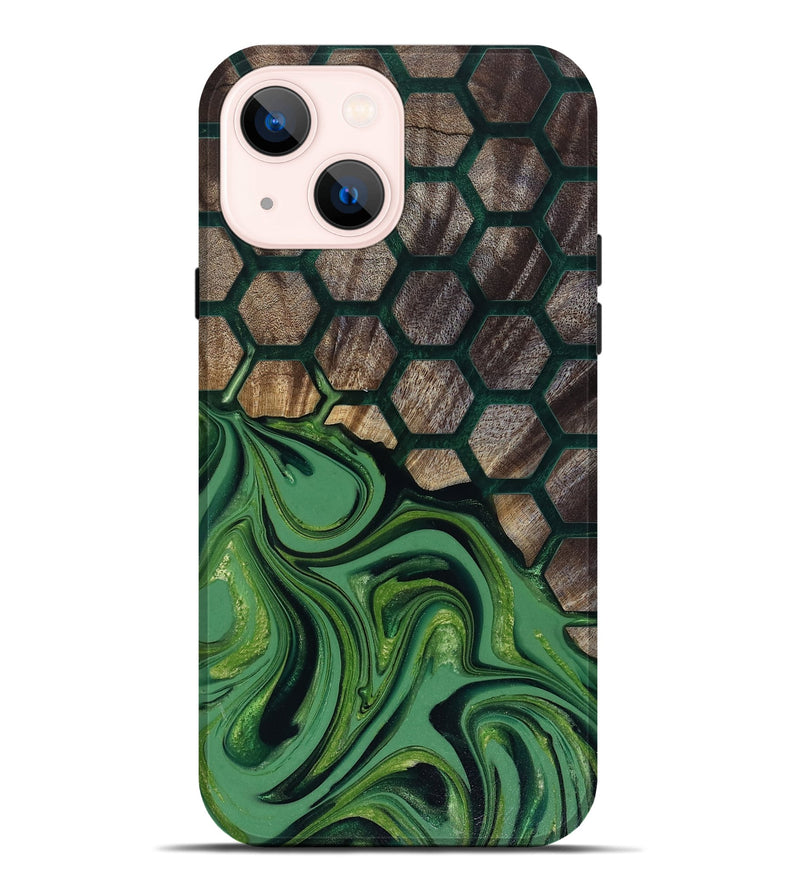 iPhone 14 Plus Wood Live Edge Phone Case - Malvina (Pattern, 817945)