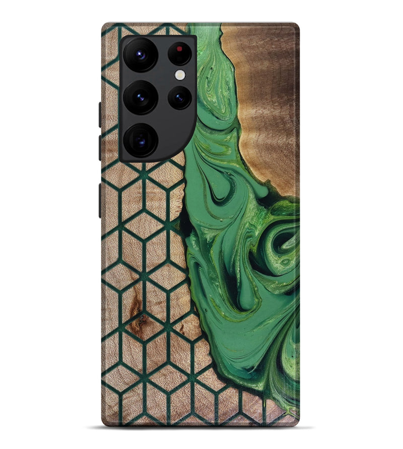 Galaxy S22 Ultra Wood Live Edge Phone Case - Hailee (Pattern, 817946)