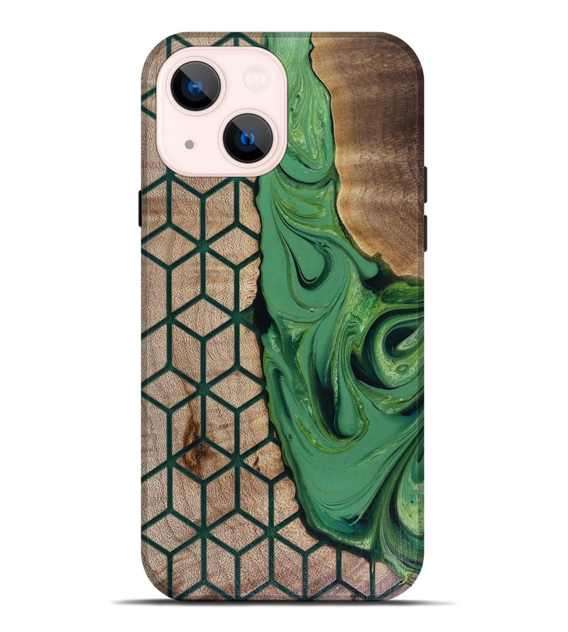 iPhone 14 Plus Wood Live Edge Phone Case - Hailee (Pattern, 817946)