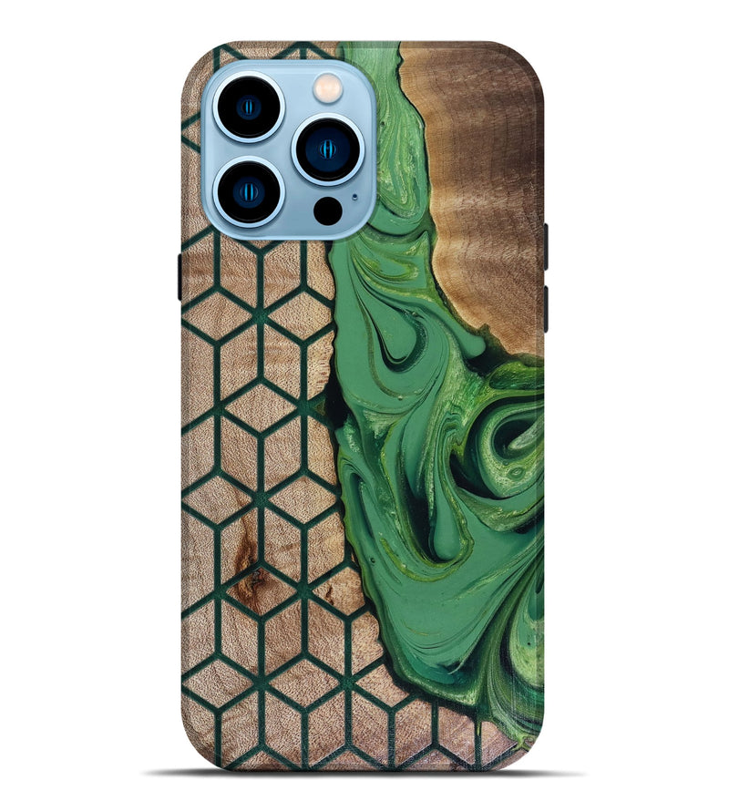iPhone 14 Pro Max Wood Live Edge Phone Case - Hailee (Pattern, 817946)