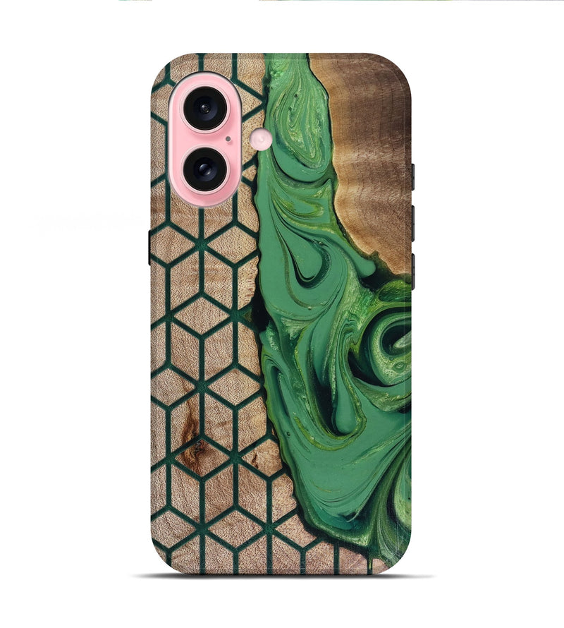 iPhone 16 Wood Live Edge Phone Case - Hailee (Pattern, 817946)