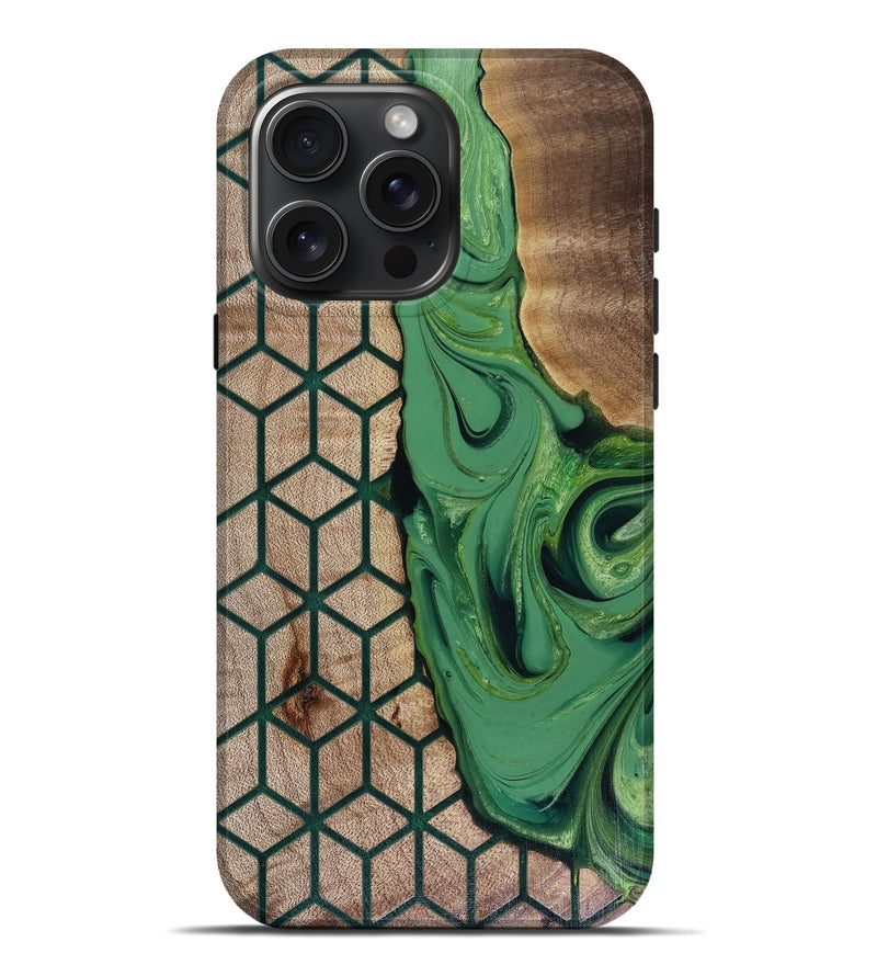 iPhone 16 Pro Max Wood Live Edge Phone Case - Hailee (Pattern, 817946)