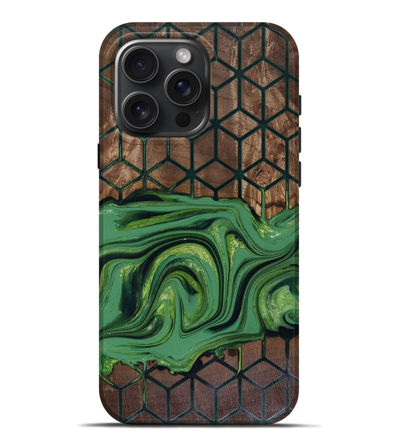 iPhone 16 Pro Max Wood Live Edge Phone Case - Karri (Pattern, 817948)