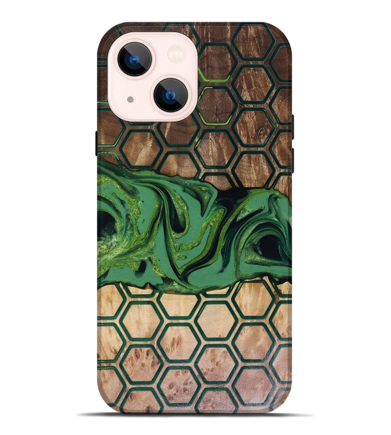 iPhone 14 Plus Wood Live Edge Phone Case - Warren (Pattern, 817949)