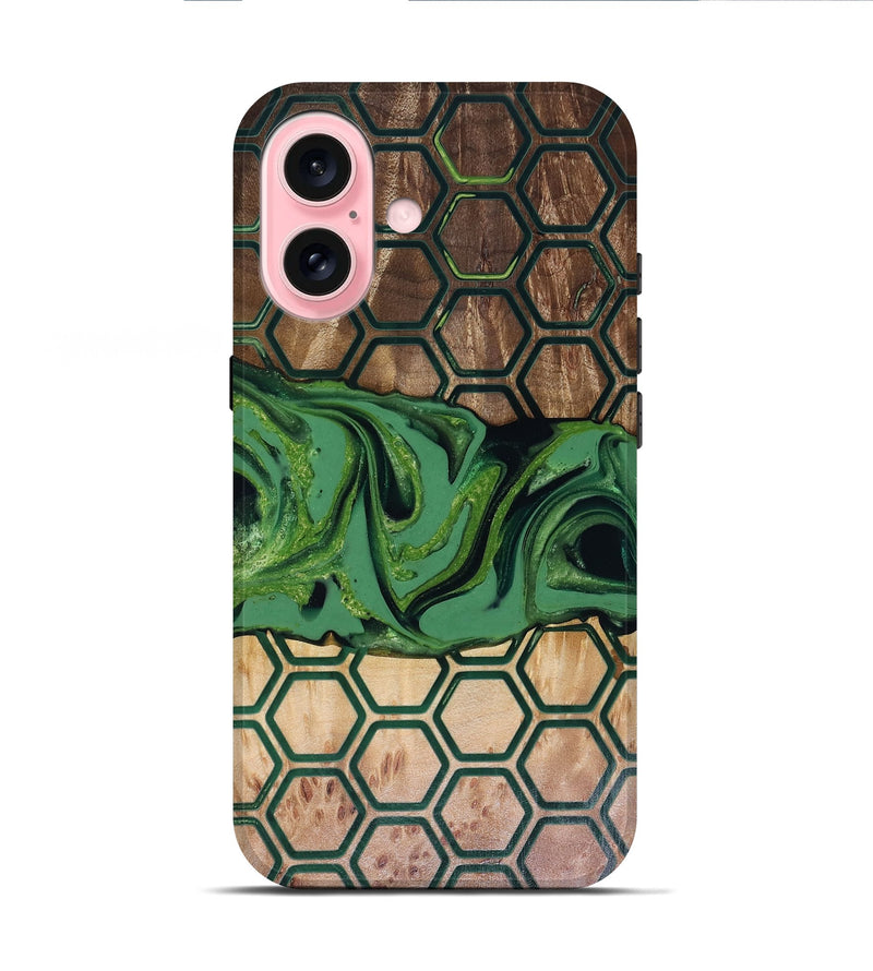 iPhone 16 Wood Live Edge Phone Case - Warren (Pattern, 817949)
