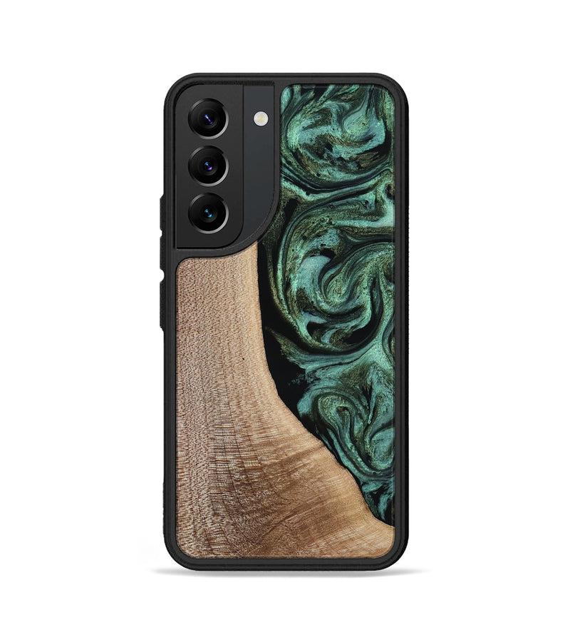 Galaxy S22 Wood Phone Case - Violeta (Green, 817961)