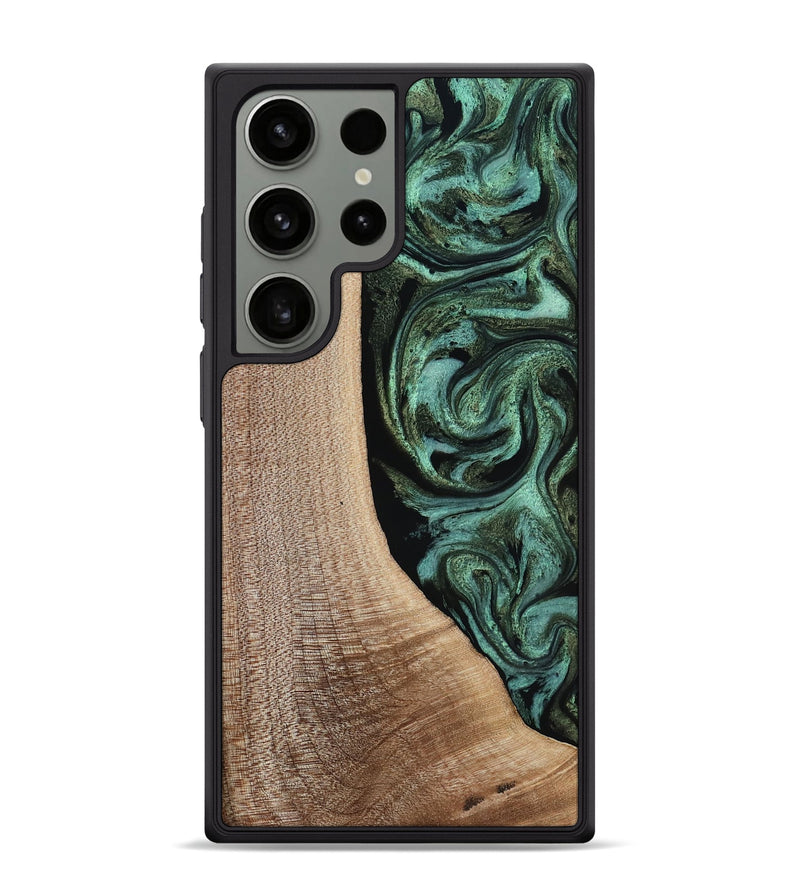 Galaxy S24 Ultra Wood Phone Case - Violeta (Green, 817961)