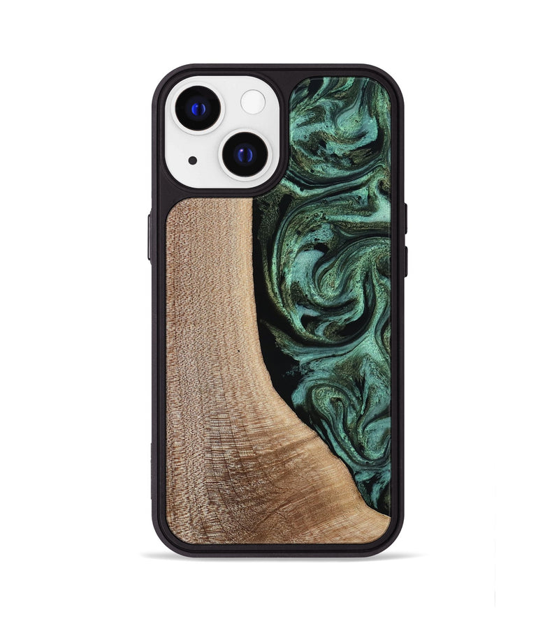 iPhone 13 Wood Phone Case - Violeta (Green, 817961)
