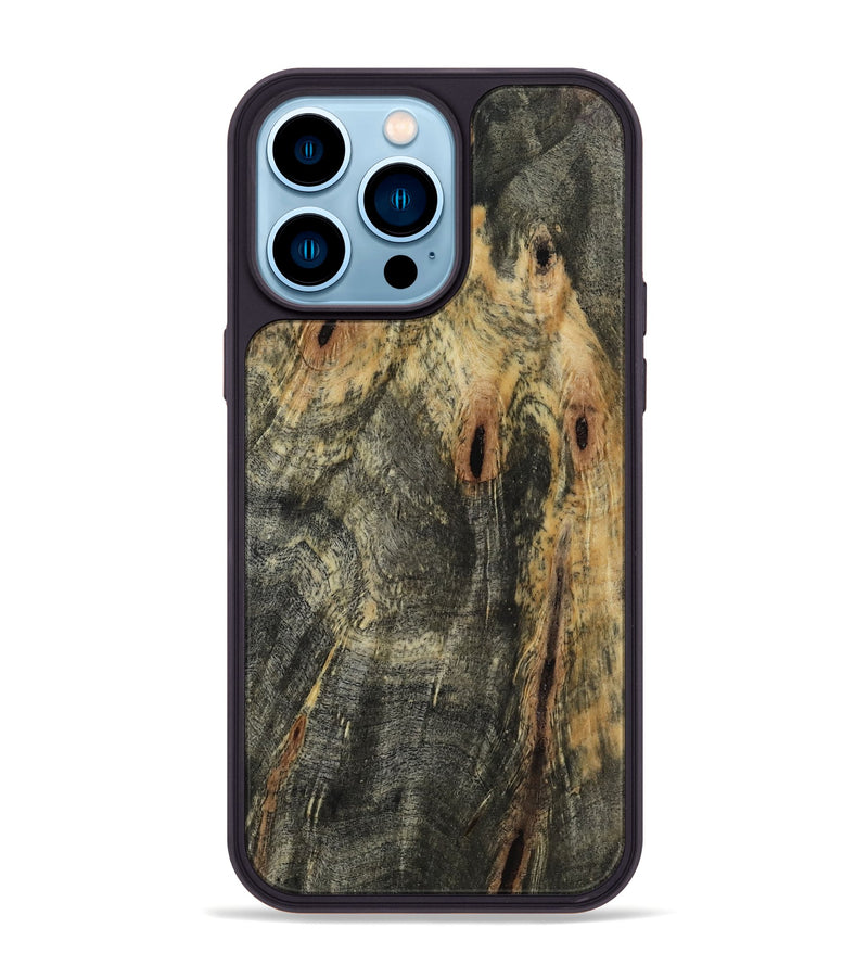 iPhone 14 Pro Max Wood Phone Case - Braeden (Wood Burl, 817967)