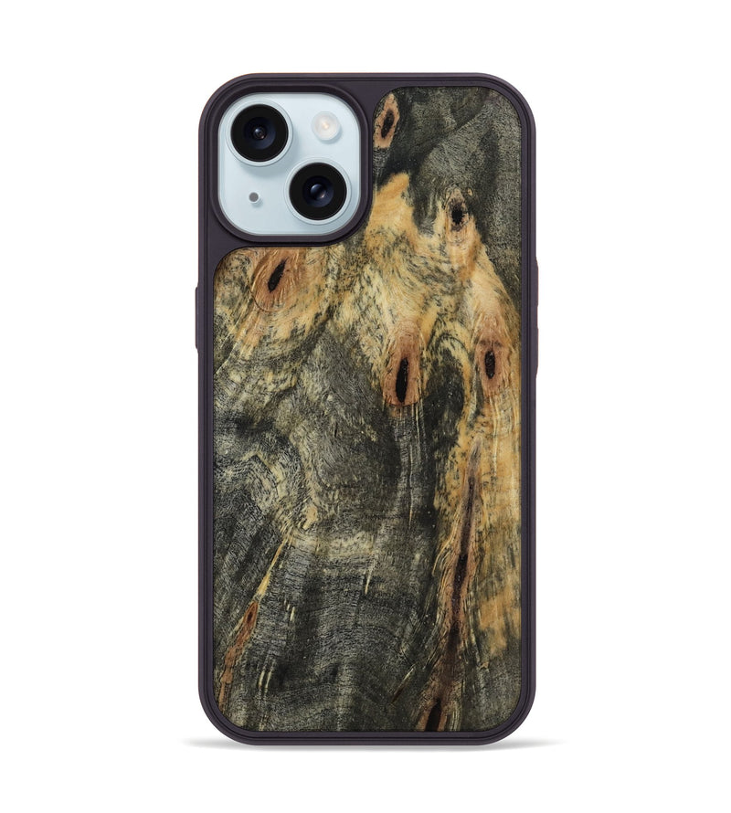 iPhone 15 Wood Phone Case - Braeden (Wood Burl, 817967)