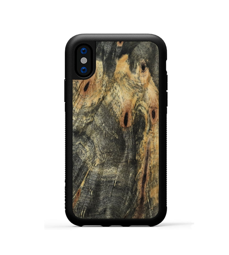 iPhone Xs Wood Phone Case - Braeden (Wood Burl, 817967)