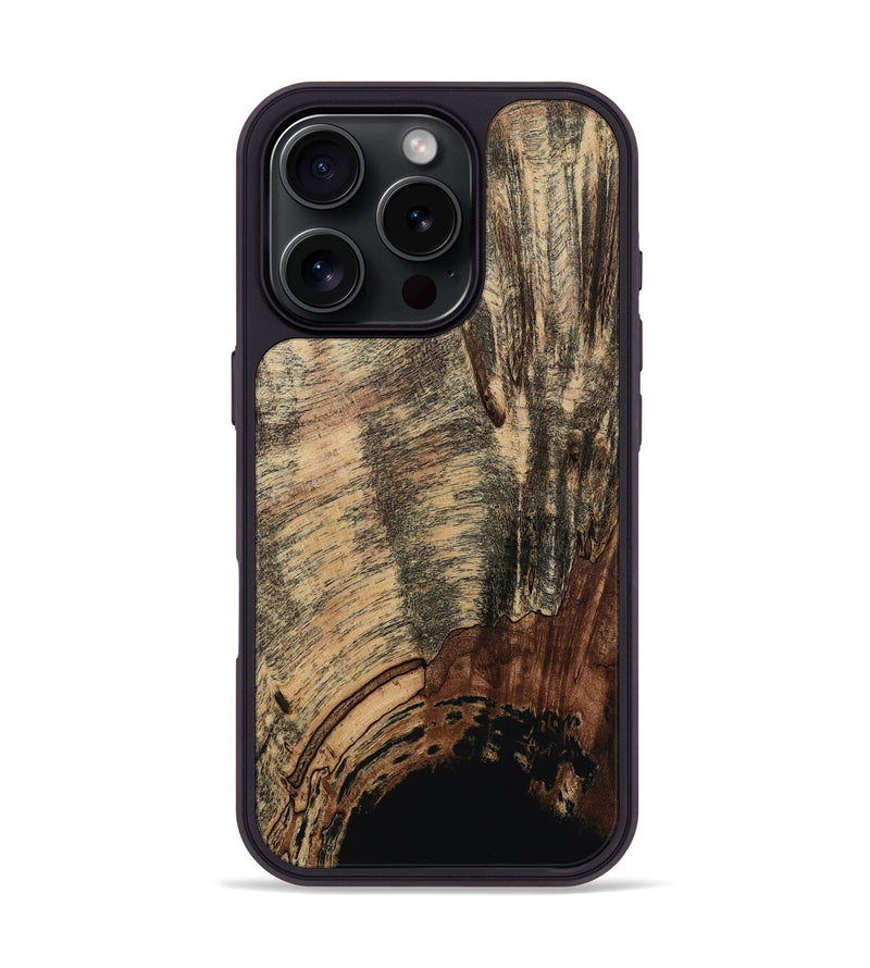 iPhone 16 Pro Wood Phone Case - Bear (Wood Burl, 817969)