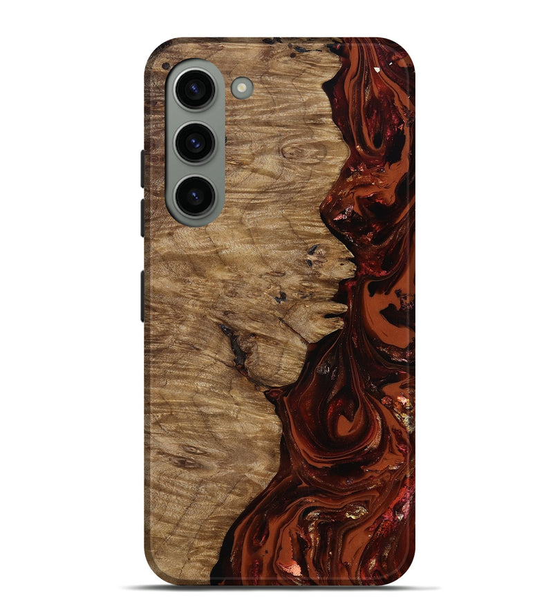 Galaxy S23 Plus Wood Live Edge Phone Case - Yandel (Red, 818002)