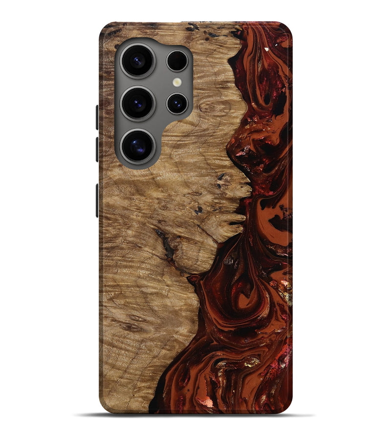 Galaxy S25 Ultra Wood Live Edge Phone Case - Yandel (Red, 818002)