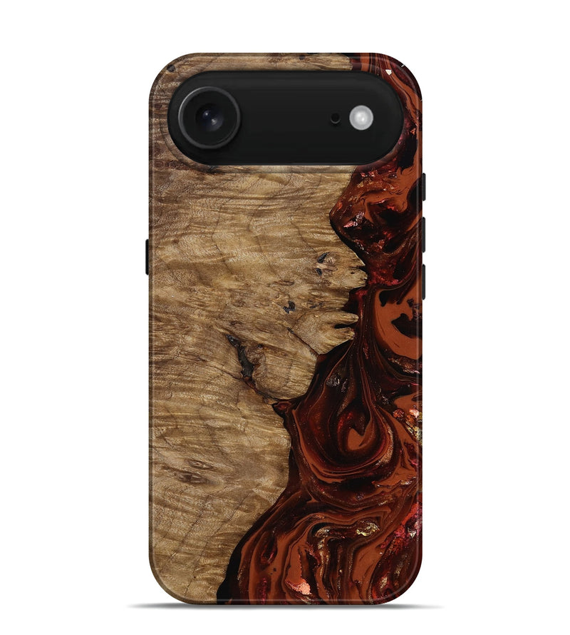 iPhone 17 Air Wood Live Edge Phone Case - Yandel (Red, 818002)
