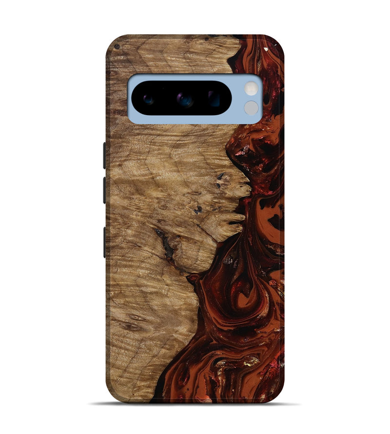 Pixel 8 Pro Wood Live Edge Phone Case - Yandel (Red, 818002)