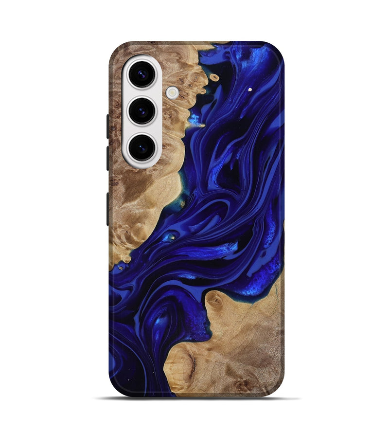 Galaxy S25 Wood Live Edge Phone Case - Ernst (Purple, 818004)