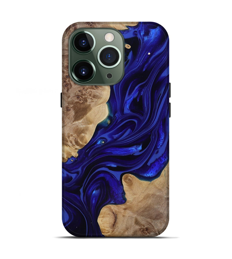 iPhone 13 Pro Wood Live Edge Phone Case - Ernst (Purple, 818004)