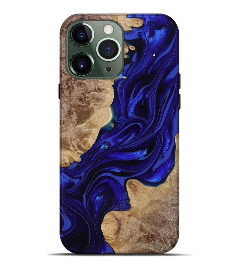iPhone 13 Pro Max Wood Live Edge Phone Case - Ernst (Purple, 818004)