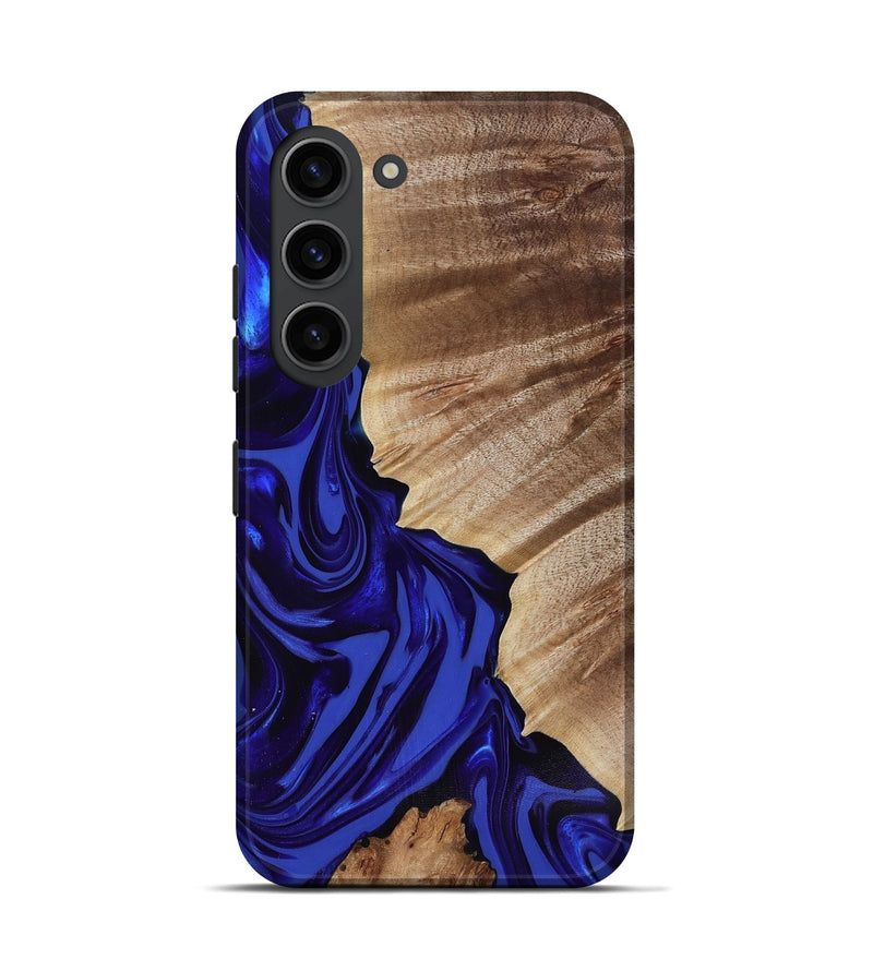Galaxy S23 Wood Live Edge Phone Case - Fate (Blue, 818005)