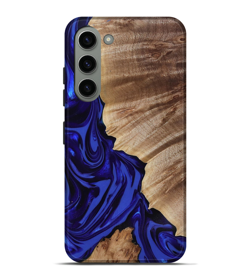 Galaxy S23 Plus Wood Live Edge Phone Case - Fate (Blue, 818005)